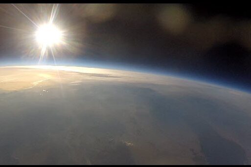 Sunrise at 80,000 ft